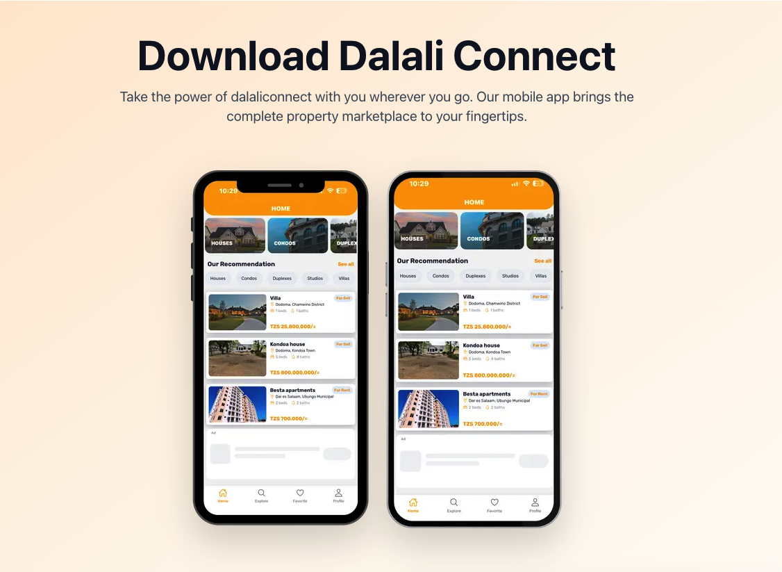 Dalali Connect app screenshot